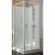 Cabine de douche 70x70 cm porte pivotante verre transparent - Iziglass 2