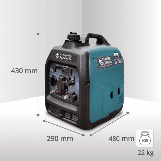 Groupe électrogène Inverter à essence:gaz - 3,1 kW - 230V - KS 3100iG S - Bricozor 3.jpeg KONNER & SOHNEN