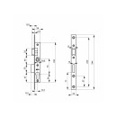 Schéma - Serrure à larder - pêne dormant et demi-tour - axe 16,5 mm - EA 70 - Bricozor.jpeg FTH THIRARD