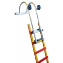 Crochet de faitage aluminium pour échelle de toit en bois