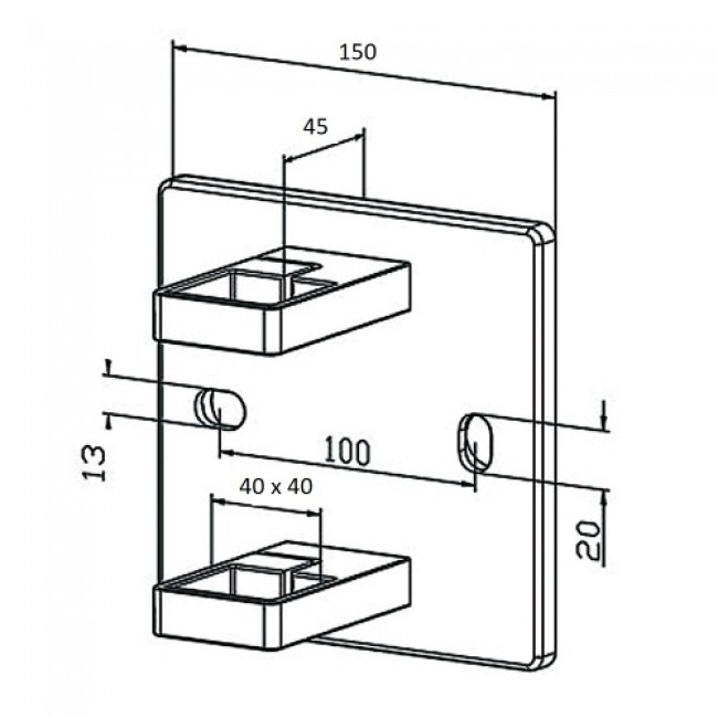 schemaSupport mural pour poteau garde-corps carré de 40 x 40 millimètres.jpg Design Production