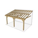 Carport adossé en bois Douglas - 3 poteaux - 350 x 600 cm - Bricozor.jpg CPBF