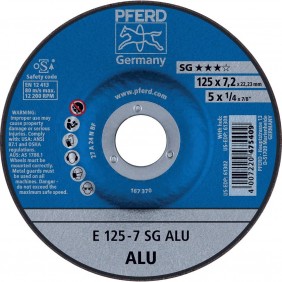 Disque à ébarber déporté performance alu - 125x7mm - boîte de 10 PFERD