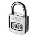 Cadenas à code personnalisable 4 chiffres - acier chromé - 160/50 ABUS
