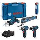 Pack 5 outils 12V + 3 batteries 2,0Ah + coffret - 0615990N1D BOSCH