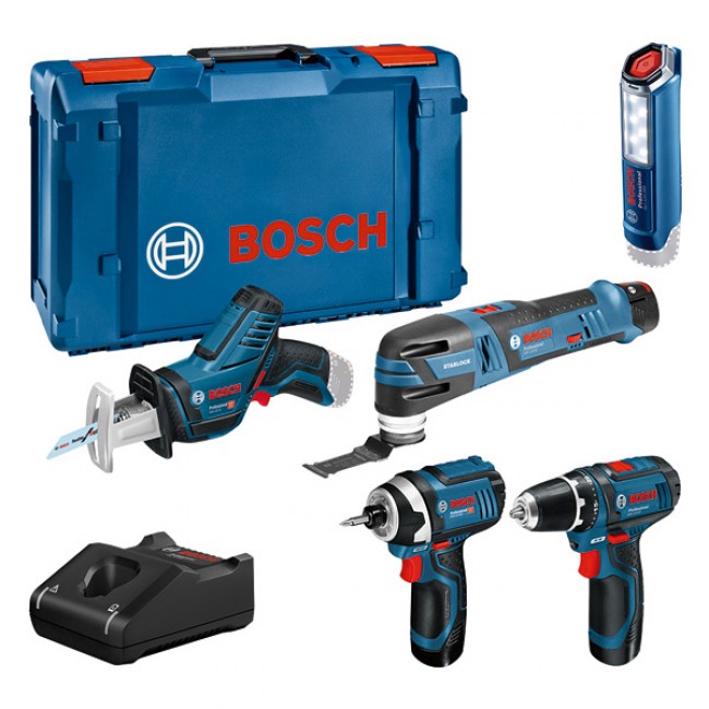 Pack 5 outils 12V + 3 batteries 2,0Ah + coffret - 0615990N1D BOSCH