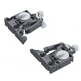 Clips 2D pour coulisse Quadro V6 5D et Quadro 25 2D HETTICH