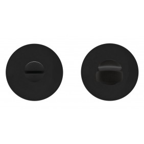 Paire de rosaces affleurantes rondes en inox noir cosmos - série EZ180 - condamnation KARCHER DESIGN