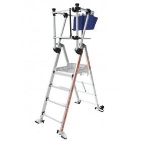 Plate-forme de travail Trekker Maxiscopic - 4/7 échelons - hauteur 3,61 m TUBESCA