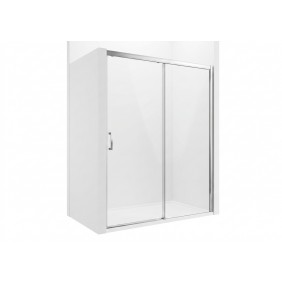 Porte de douche-160cm-vitrage transparent-Version Droite et Gauche-Tyxo LEDA
