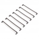 Lot de 7 tringles à pantalon pour dressing Quartz - finition titane EMUCA