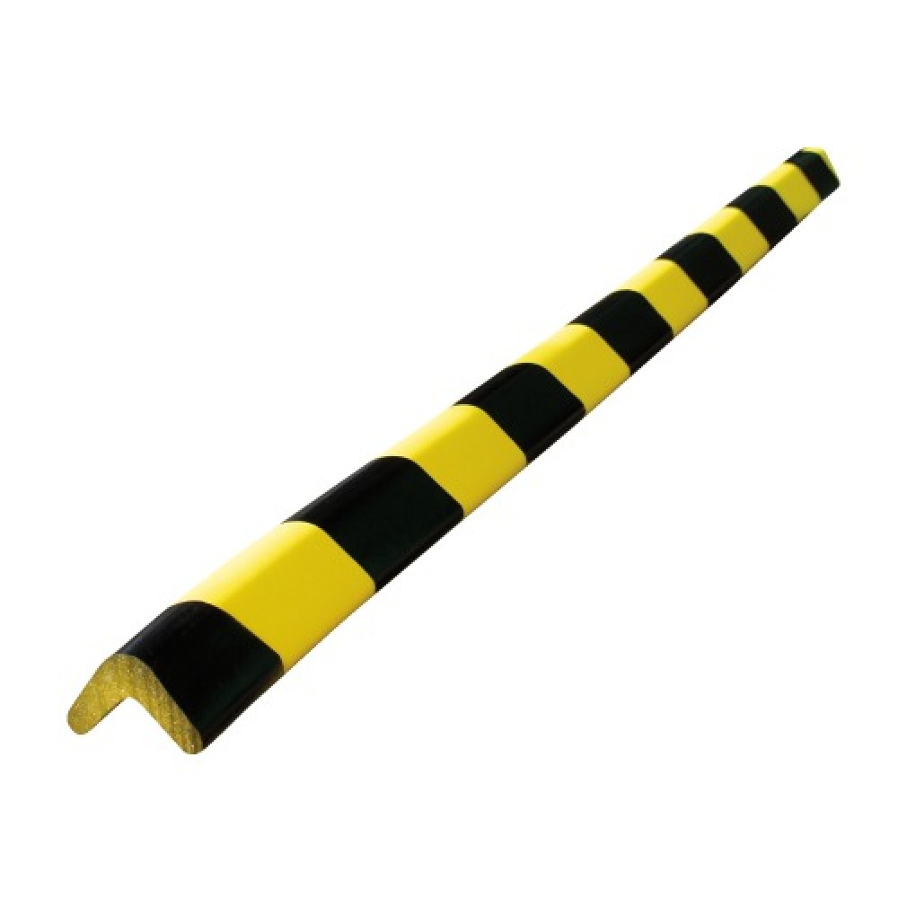 Protection d'angle en mousse - coloris jaune / noir - 75 x 3 x 3 cm ...