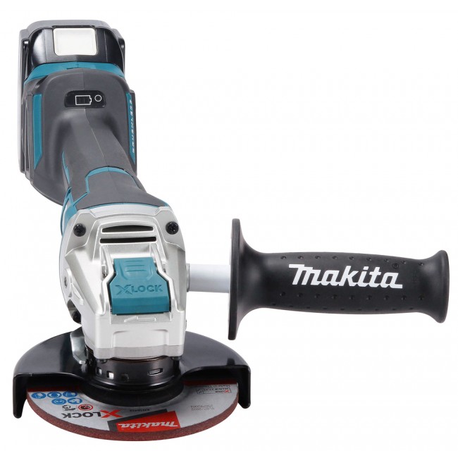 Meuleuse sans fil LXT® 18V avec poignée X-LOCK - Ø125mm - batteries + chargeur - DGA519RTJ1 - Bricozor 6.jpg MAKITA