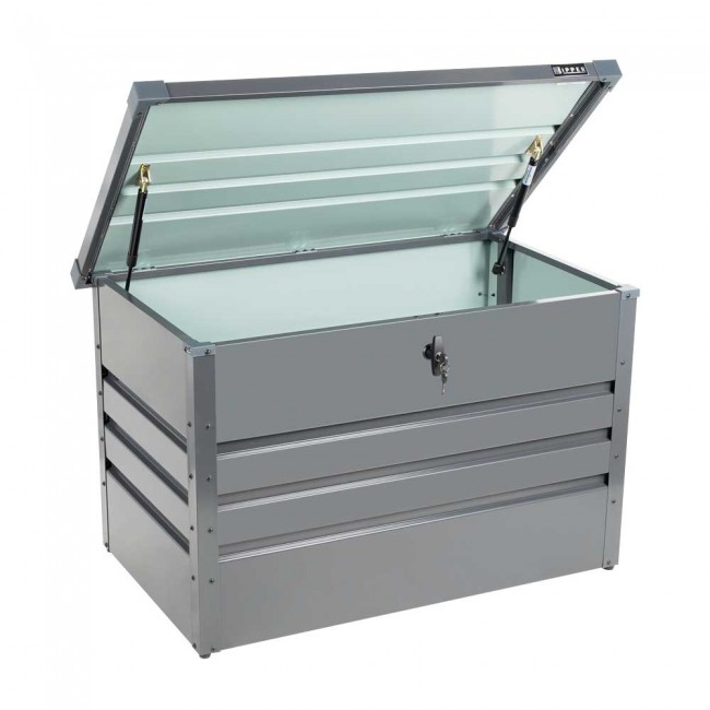 Coffre de rangement métallique - 1000 x 610 x 620 mm - anthracite - Bricozor 2.jpeg ZIPPER