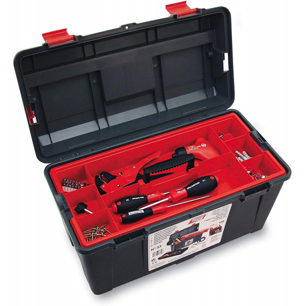 Boîte à outils 1 étage avec organiseur 480x258x255mm TAYG