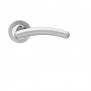 Poignées de porte sur rosaces rondes - série R 473 - Gand - inox KARCHER DESIGN
