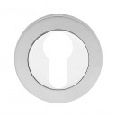 Rosace de sécurité ronde ESR 332 - clé I - chromé satiné et inox poli KARCHER DESIGN