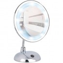 Miroir grossissant x3 - Pied orientable - LED Bouton on/off sur socle WENKO