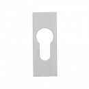 Entrée de cylindre pour porte - aluminium - autocollante - 3 mm ARGENTA