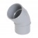 Coude pvc 45° mâle-femelle