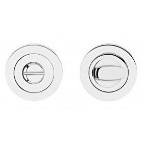 Rosace 3 pièces ronde en inox poli série EZ1332 Ø52 mm bord droit - condamnation KARCHER DESIGN
