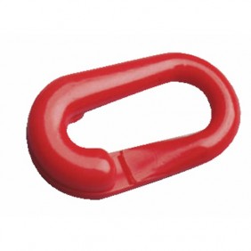 Anneaux brisés plastique rouge - diamètre 8 mm - boîte de 10 pièces NOVAP