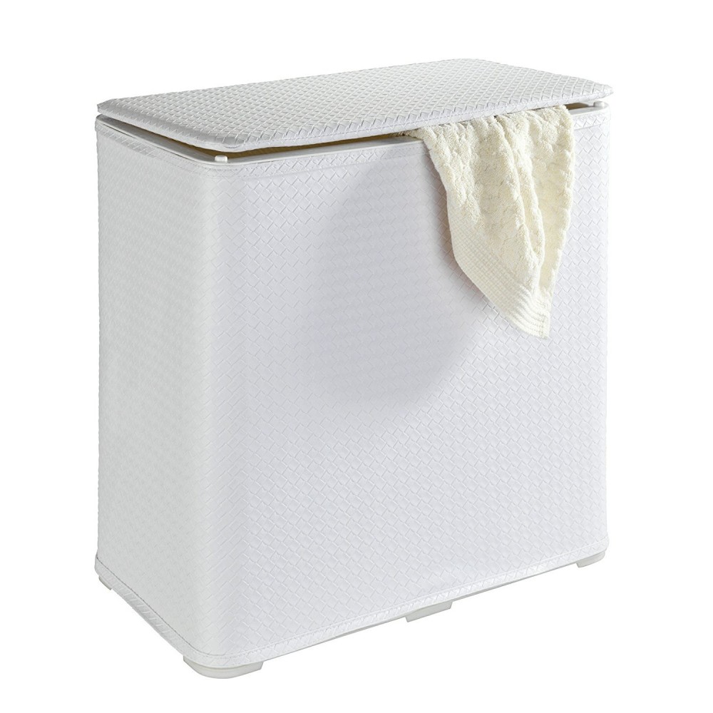 Panier à linge pour salle de bain - Wanda - ABS blanc WENKO