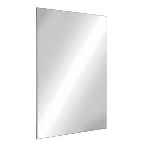 Miroir rectangle - Inox -  incassable - à fixations invisibles DELABIE