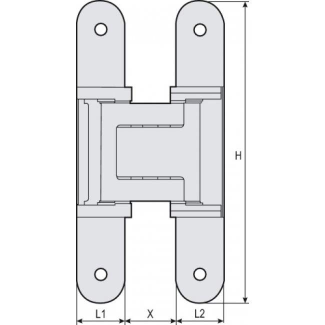 Paumelle Invisible - Pour Portes De 60 à 200 Kg - Tectus 3DN SIMONSWERK ...