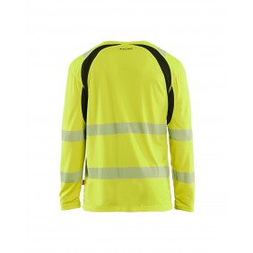 T-shirt haute visibilité à manches longues 3599 - jaune et noir BLAKLADER
