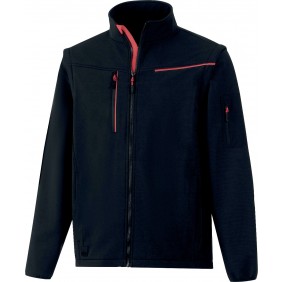 Veste Softshell 2 en 1 coupe-vent et déperlante SOCCIA - noir DELTA PLUS