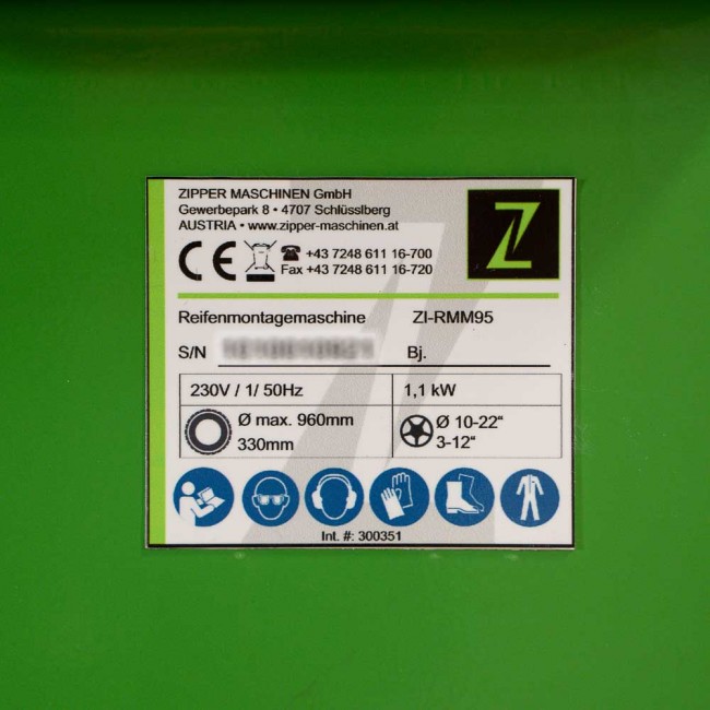 Machine à démonter les pneus auto - ZI-RMM95 - Bricozor 5.jpg ZIPPER