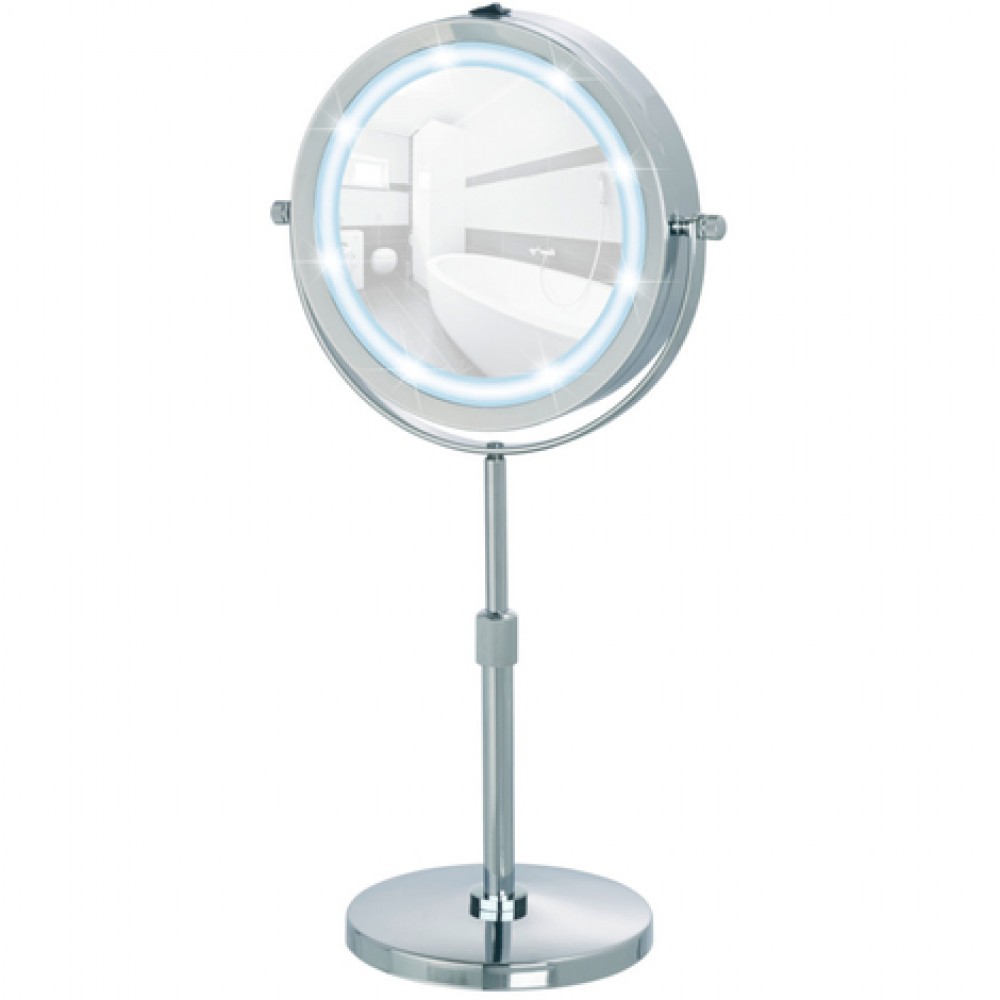 Yunhigh rectangulaire HD Miroir réveil Multi-Fonction Miroir numérique Alarme Mute LED Miroir Horloge