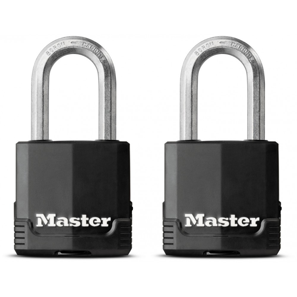 Cadenas à clé Master Lock, 1,75 po, arceau de 1,5 po, acier inoxydable,  paquet de 4 1SSSQLF