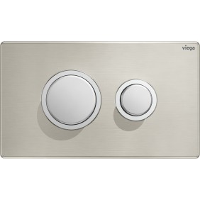 Plaque de commande WC double volume en inox Visign for Public 11 VIEGA