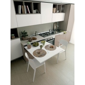 Mécanisme de table extractible sous tiroir LUNCH + caches + charnières Atim