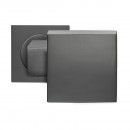 Bouton de porte fixe - forme cube Ø60 mm - série EK550 - gris titanium KARCHER DESIGN