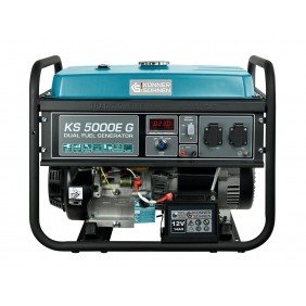 Groupe électrogène à essence/gaz - démarrage manuel/électrique - 4,5 kW - 230V - KS 5000E G KONNER & SOHNEN