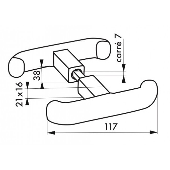 Schéma - Poignée en T - à double carré - pour porte de garage basculante - Bricozor.jpg FTH THIRARD