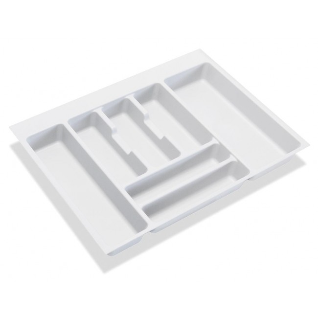 Porte-couverts Modulable Pour Tiroir 60 Cm - Anthracite - 7 Compartiments - Lavable Au Lave-vaisselle