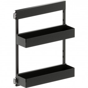 Kit rangement de placard coulissant Sub Side Essentio anthracite Vauth Sagel