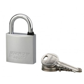 Cadenas à clé - laiton nickelé avec anse acier inoxydable - MACH.3 - 39mm FTH THIRARD
