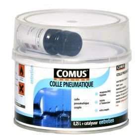 Colle pneumatique incolore sans toluène - bicomposant - 0,25 L COMUS