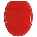 Abattant WC - MDF -  Charnières Inox - CLEO - Rouge MSV