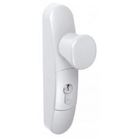 Poignée bouton tournant pour serrure antipanique - EN 3300 blanc JPM