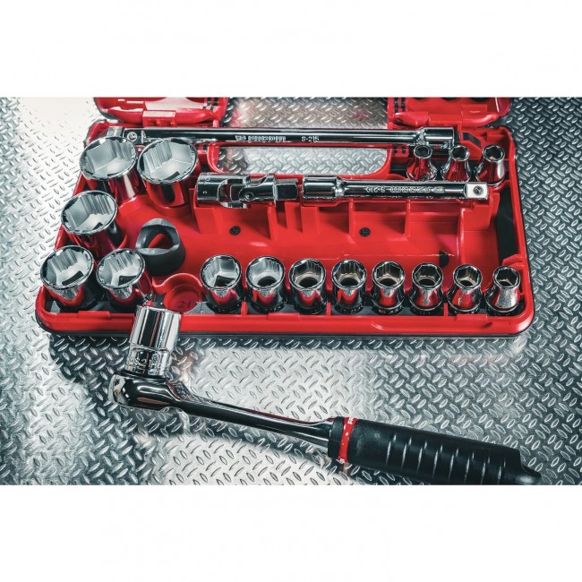 Coffret DBOX cliquet étanche + douilles 1:2%22 6 pans OGV GRIP.jpeg FACOM