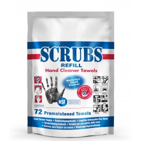 Recharge lingettes Scrubs Refill pour nettoyage des mains et supports Scrubs