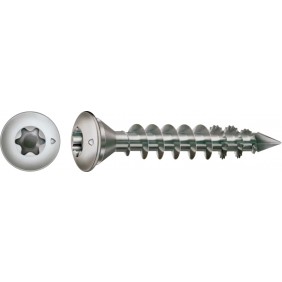Vis pour pied de poteau inox A2 - 8x50mm - tête fraisée bombée SPAX