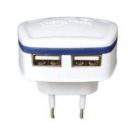 Adaptateur secteur USB ultra-compact, 2,1 A / 10,5 W / Ø 39 mm