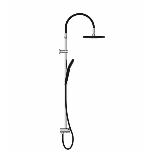 Colonne de douche - Chromé et noir - Matao Rain.png SCHÜTTE